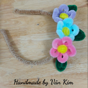 Cài tóc kẽm nhung handmade by Vân Kim