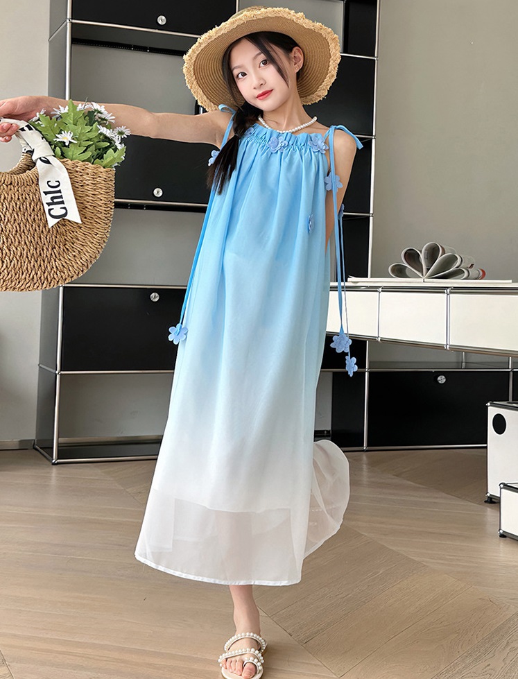 Váy đầm maxi  đi biển cho bé gái